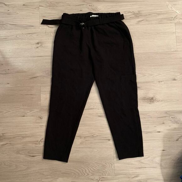 Elizabeth & James Cargo Trousers Size 4 Black - Picture 1 of 5